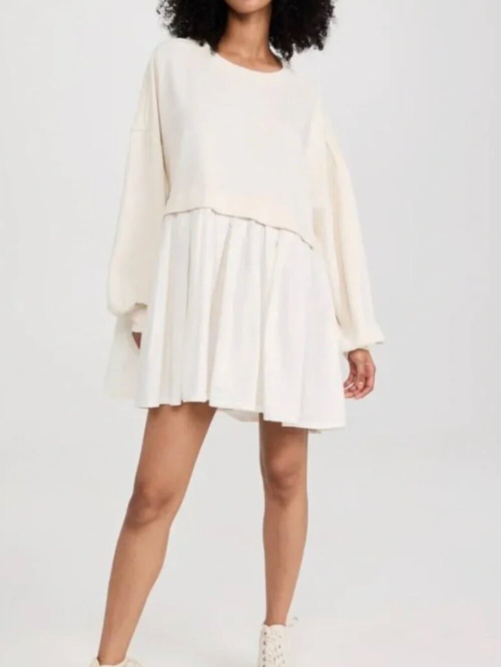 Free People Eleanor sweatshirt tunic dress